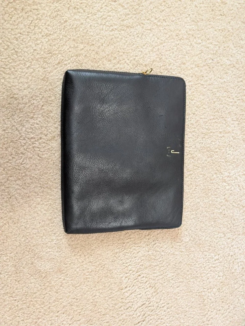 Madewell Leather Laptop Case - Black Leather with 